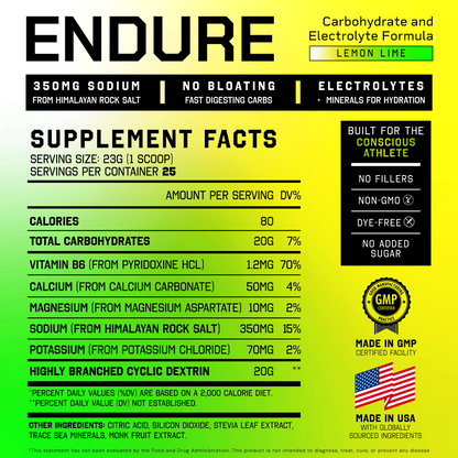 ENDURE - Carbohydrate & Electrolyte Formula